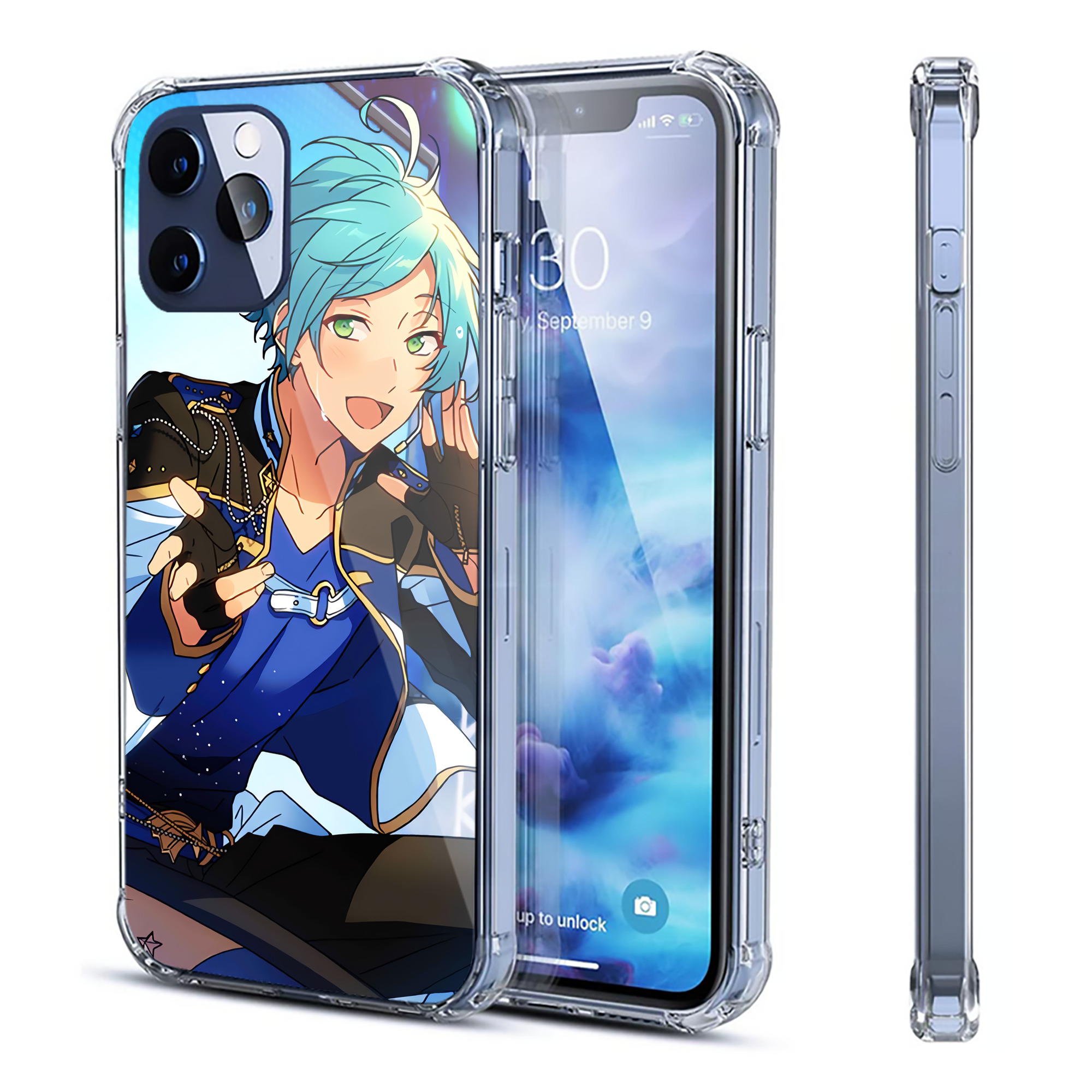（画像用） あんさんぶるスターズ! Ensemble Stars 【iPhone 12シリーズ対応】透明スマホケース（クリアソフトケース）